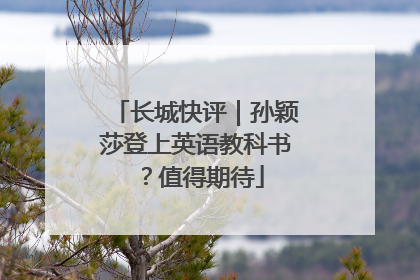 长城快评｜孙颖莎登上英语教科书？值得期待