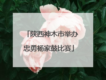陕西神木市举办忠勇杨家鼓比赛