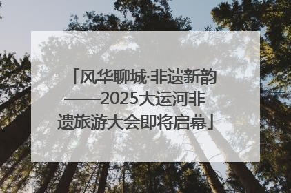 风华聊城·非遗新韵——2025大运河非遗旅游大会即将启幕