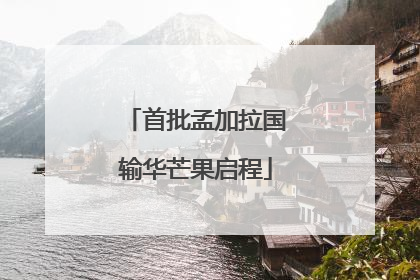 首批孟加拉国输华芒果启程