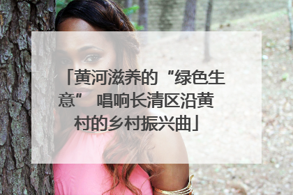 黄河滋养的“绿色生意” 唱响长清区沿黄村的乡村振兴曲