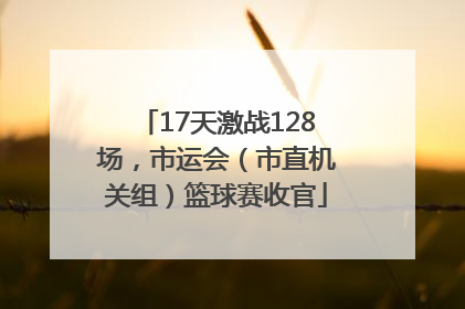 17天激战128场，市运会（市直机关组）篮球赛收官