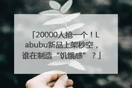20000人抢一个！Labubu新品上架秒空，谁在制造“饥饿感”？