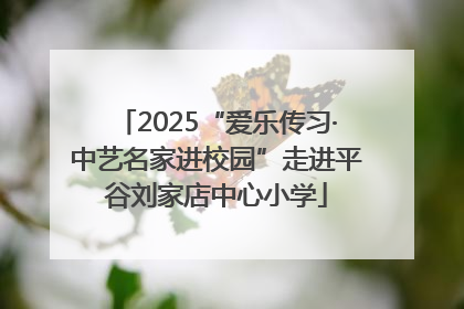 2025“爱乐传习·中艺名家进校园”走进平谷刘家店中心小学