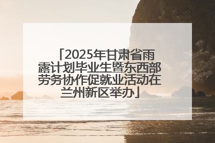 2025年甘肃省雨露计划毕业生暨东西部劳务协作促就业活动在兰州新区举办
