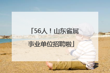 56人！山东省属事业单位招聘啦