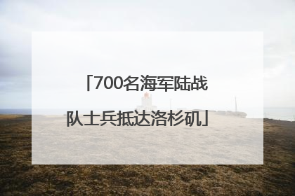 700名海军陆战队士兵抵达洛杉矶