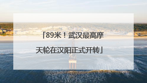 89米！武汉最高摩天轮在汉阳正式开转