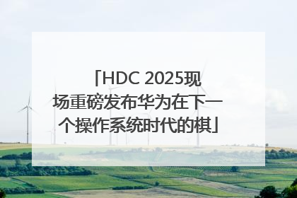 HDC 2025现场重磅发布华为在下一个操作系统时代的棋