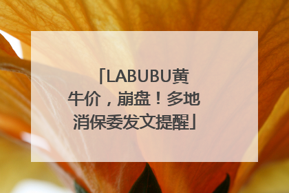 LABUBU黄牛价，崩盘！多地消保委发文提醒