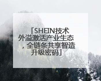SHEIN技术外溢激活产业生态，全链条共享智造升级密码