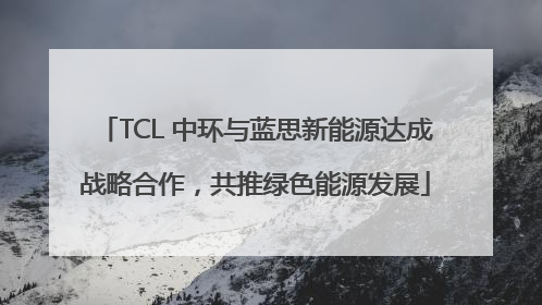 TCL 中环与蓝思新能源达成战略合作，共推绿色能源发展